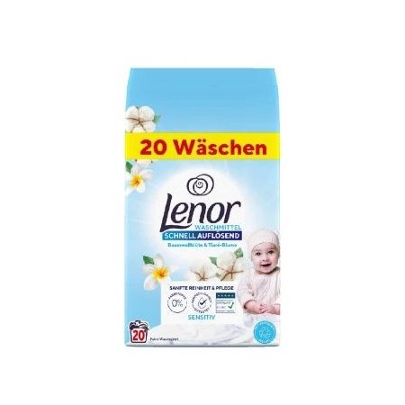 Lenor Sensitive prací prášok 1,2kg na 20 pracích dávok