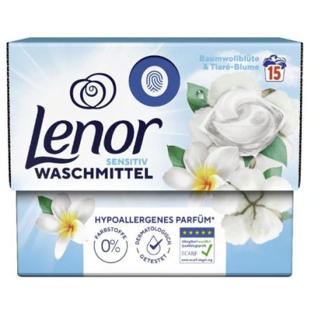 Lenor Sensitive gélové tablety na pranie 15 PD