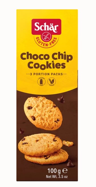 Schär Choco Chip Cookies Sušienky bezgluténové s kúskami čokolády 100 g