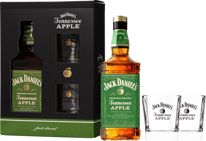 Jack Daniel's Apple 35% 0,7 l (darčekové balenie 2 poháre)