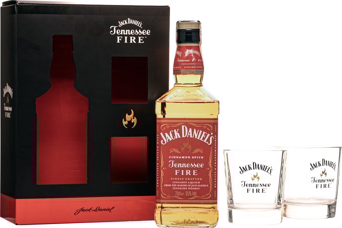 Jack Daniel's Jack Daniel’s Fire + 2 poháre 35% 0,7l