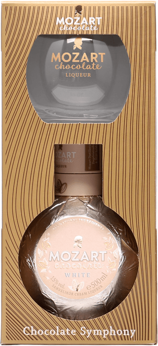 Mozart White Chocolate Cream + pohár 15% 0,5l