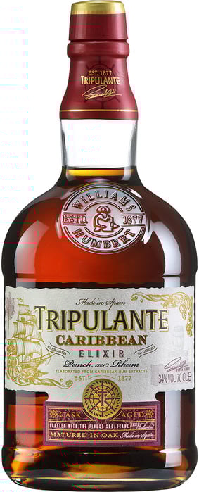 Tripulante Caribbean Elixir 34% 0,7 l (čistá fľaša)