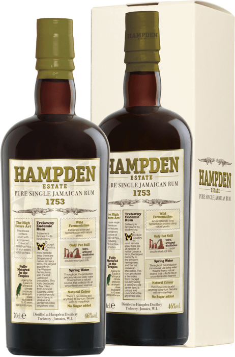 Hampden 1753 46% 0,7 l (kartón)