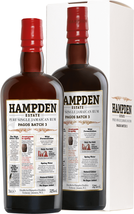 Hampden Estate Pagos Batch 3 52% 0,7 l (kartón)