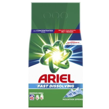 Ariel prací prášok 2,475kg na 45 praní Mountain Spring
