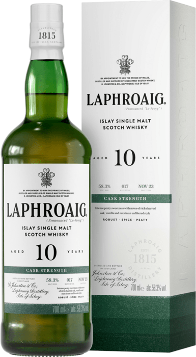 Laphroaig 10y Cask Strength 58,3% 0,7 l (kartón)