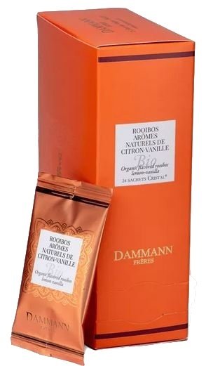 Dammann Fréres Sachets Rooibos Vanille Citron BIO, 24 x 2gr.