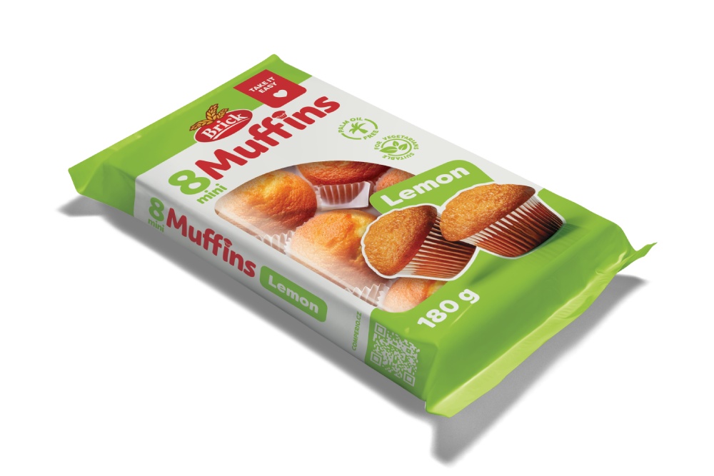 Brick mini muffiny citronové 180g (8 ks)