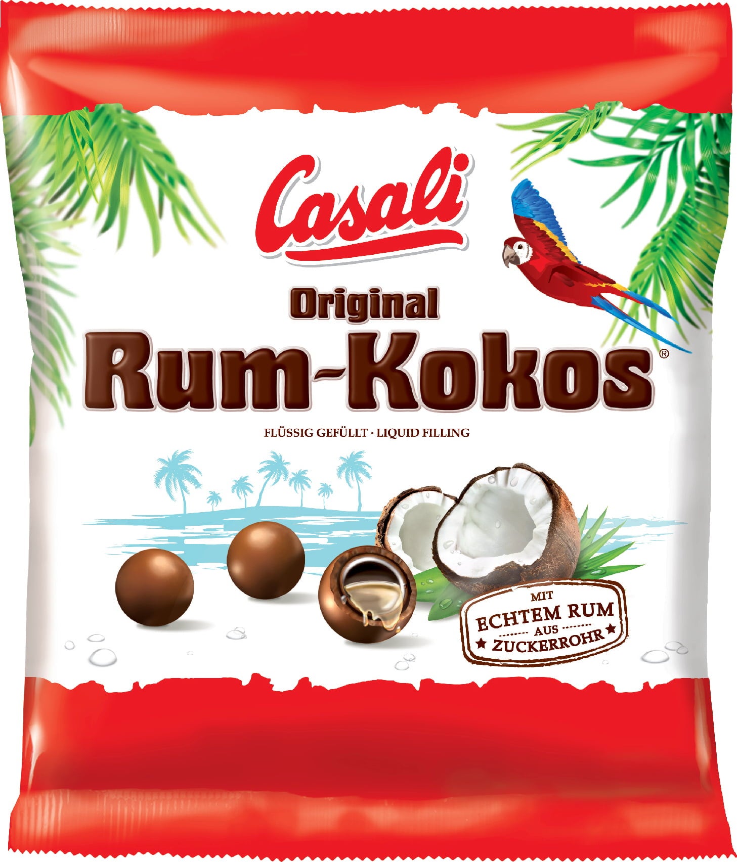 Casali guličky čokoládové s náplňou rum-kokos 1kg