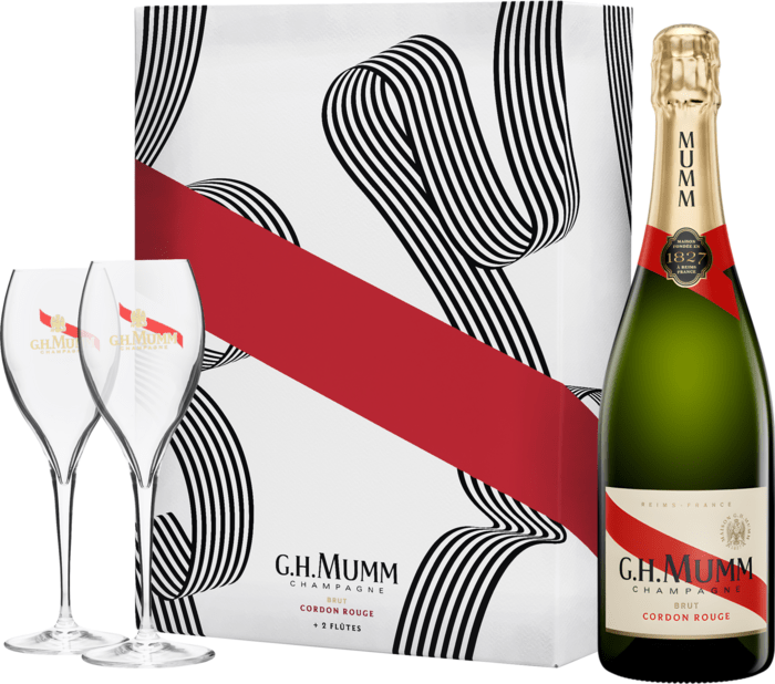G.H. Mumm Cordon Rouge Brut + 2 poháre 12,5% 0,75l