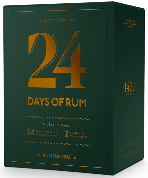 1423 Rumový kalendár – 24 Days of Rum Green Edition 43,7% 0,48l