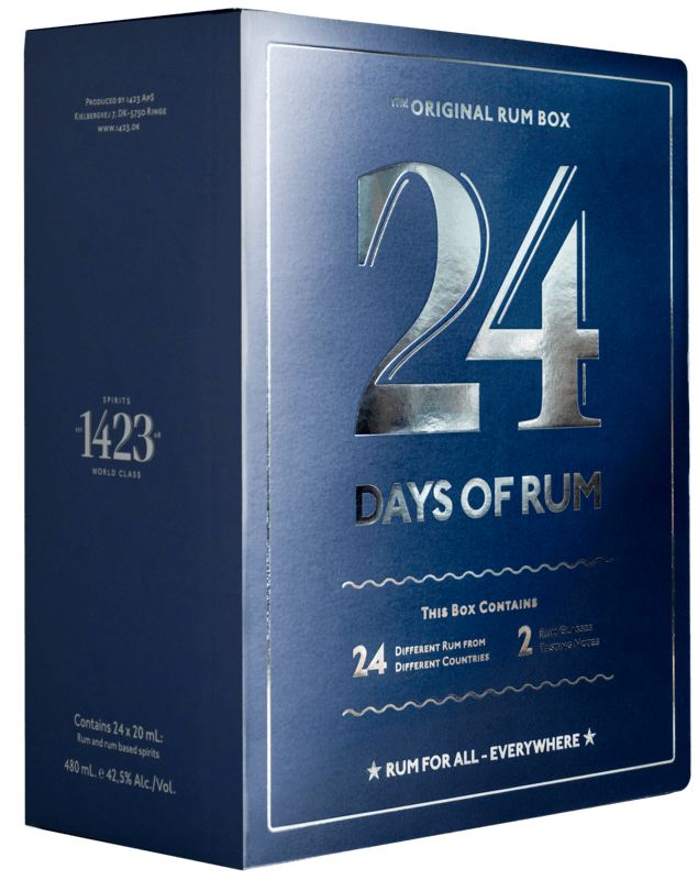 1423 Rumový kalendár – 24 Days of Rum Blue Edition 42,5% 0,48l