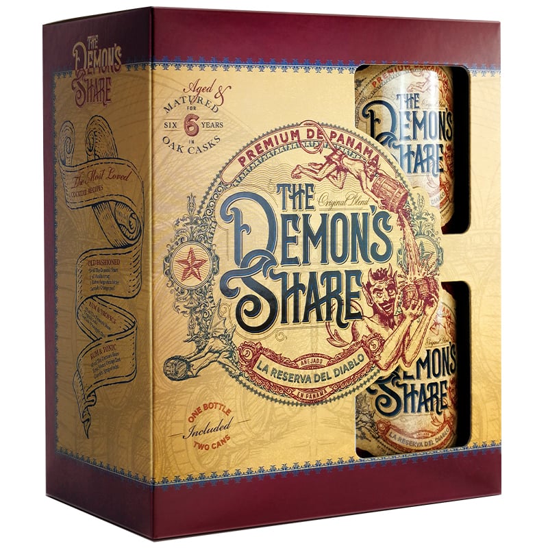 The Demon's Share Rum Set, GIFT 40% 0,7l