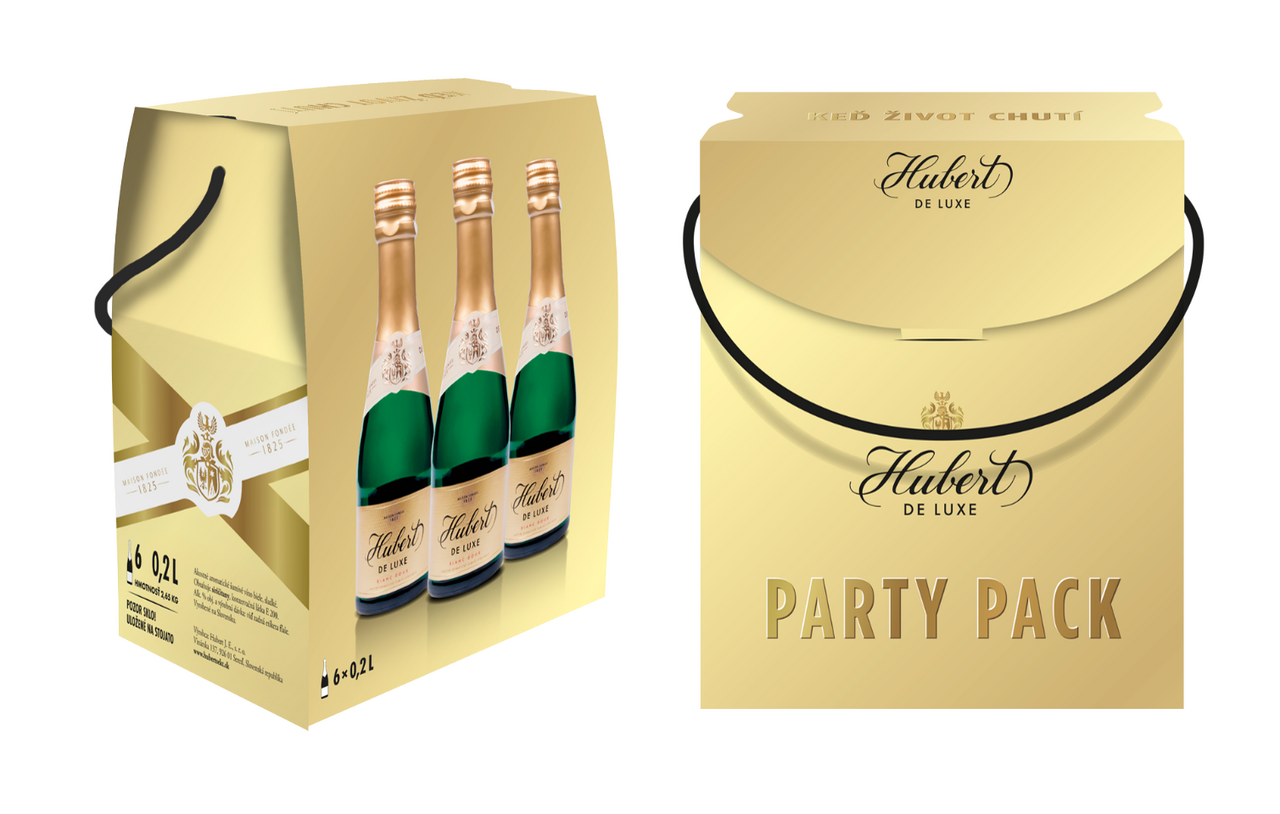 Hubert De Luxe 6x200 ml darčekové balenie