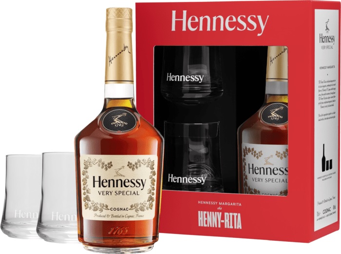 Hennessy VS a 2 poháre 40% 0,7l