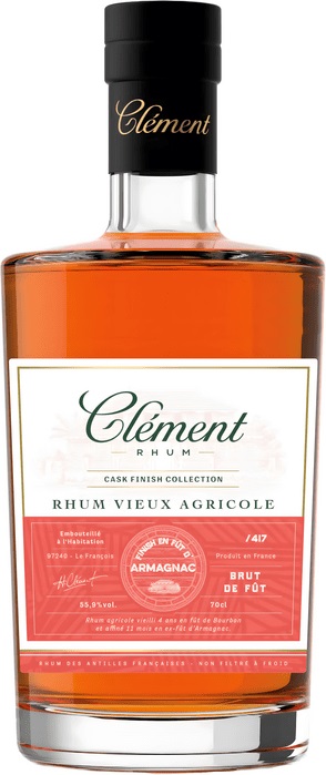 Clément Rhum Vieux Agricole Armagnac 55,9% 0,7 l (čistá fľaša)