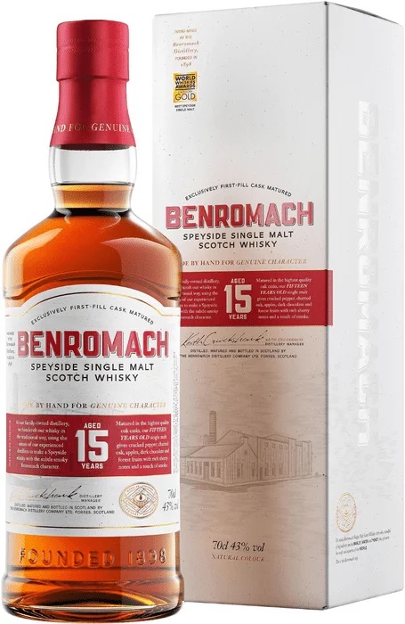 Benromach 15 ročná 43% 0,7l