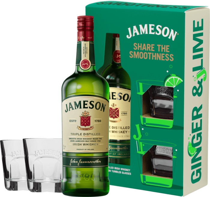 Jameson s 2 pohármi 40% 0,7l