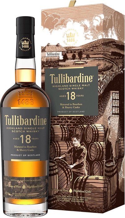 Tullibardine 18 ročná 43% 0,7l