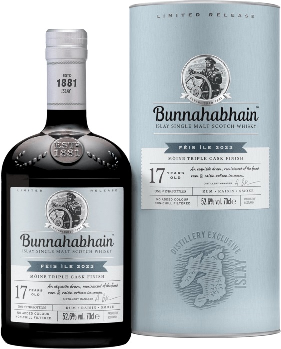 Bunnahabhain 17 ročná Moine Triple Cask 52,6% 0,7l