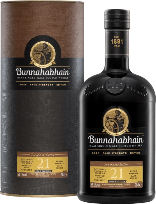 Bunnahabhain 21 ročná Cask Strength 53,1% 0,7l