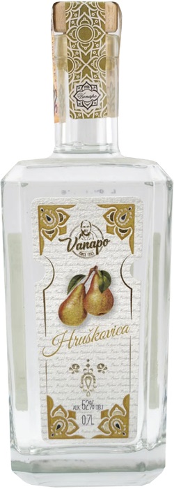 Vanapo Pravá Poctivá Hruškovica 52% 0,7l