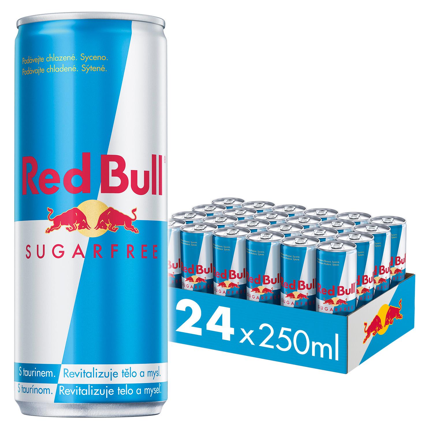Red Bull Sugarfree energetický nápoj 24x250 ml (vrátane zálohy)
