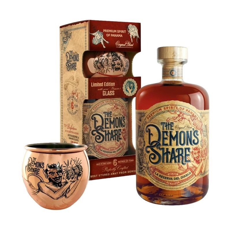 The Demon's Share The Demon’s Share, COPPER GLASS SET 40% 0,7l