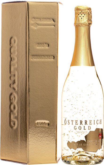 Österreich Gold 23k zlato v kartóniku 9,5% 0,75l