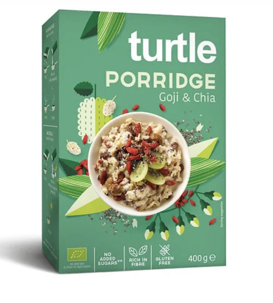 TURTLE Porridge Goji&Chia Bio Gluten free 400g