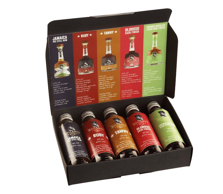 Bellamy’s Reserve Rum Tasting Box, GIFT 43,8% 0,2l