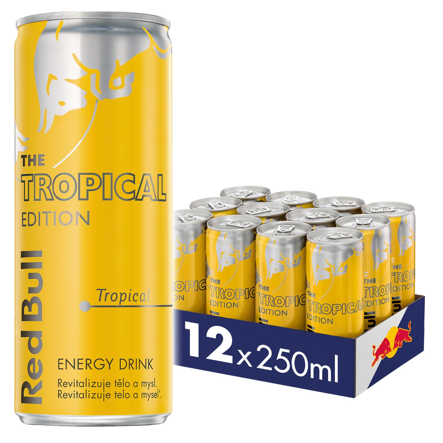 Red Bull Tropical edition energetický nápoj 12x250 ml (vrátane zálohy)