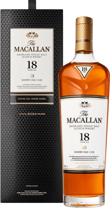 Macallan 18 ročná Sherry Oak 43% 0,7l