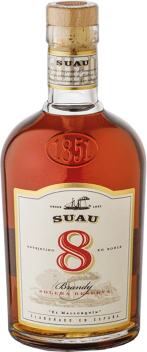 Suau Brandy 8y 37% 0,7 l (čistá fľaša)