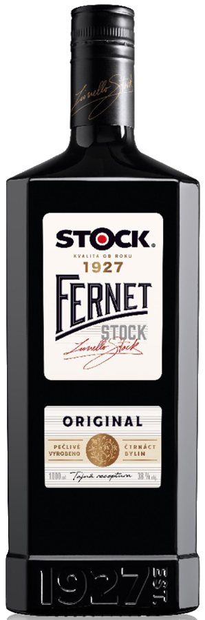 Fernet Stock 38% 1 l (čistá fľaša)