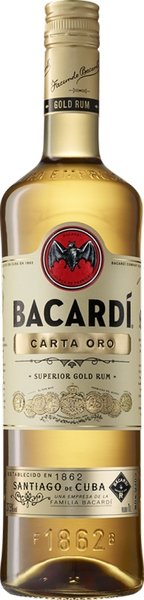 E-shop Bacardi Carta Oro 37,5% 1 l (čistá fľaša)