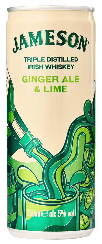 Jameson Ginger Ale & Lime 5% 0,25l Plech x6 (vrátane zálohy)