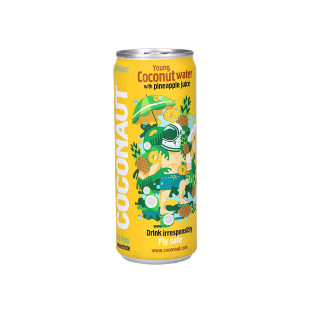 Coconaut GoHigher! 100 % kokosová voda s ananásom 12x320 ml