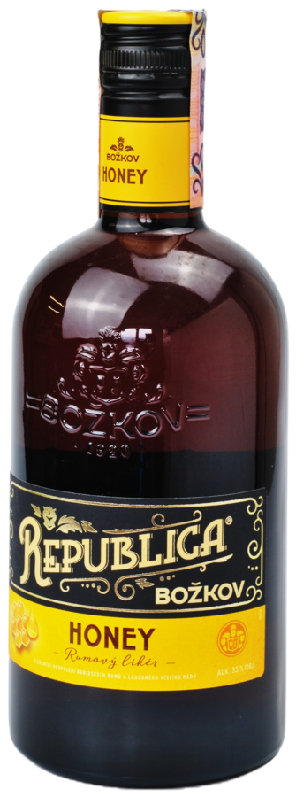 Božkov Republica Honey 35% 0,7 l (čistá fľaša)