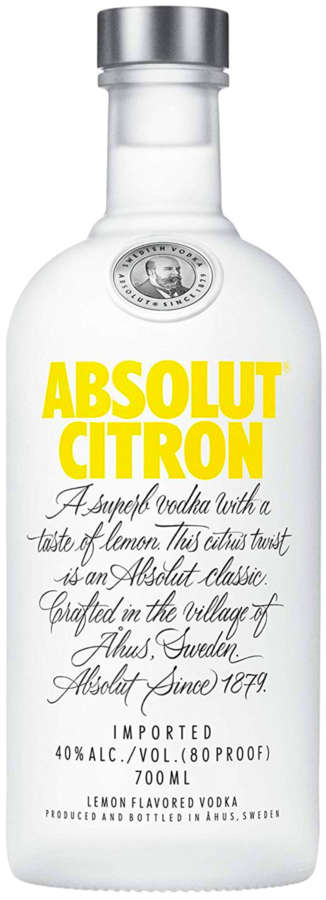 Absolut Citron 40% 0,7 l (čistá fľaša)