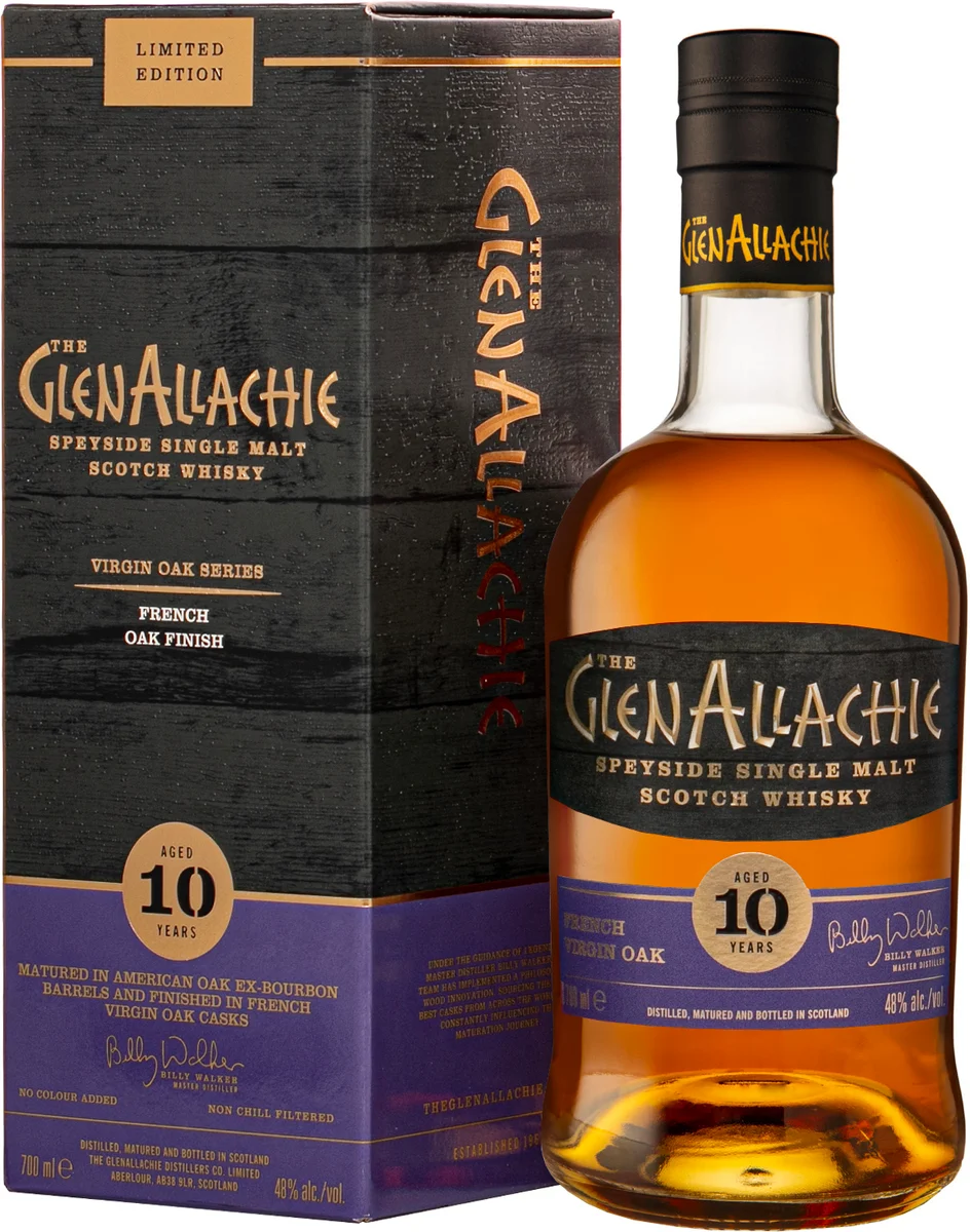 The GlenAllachie French Virgin Oak 10y 48% 0,7 l (kazeta)