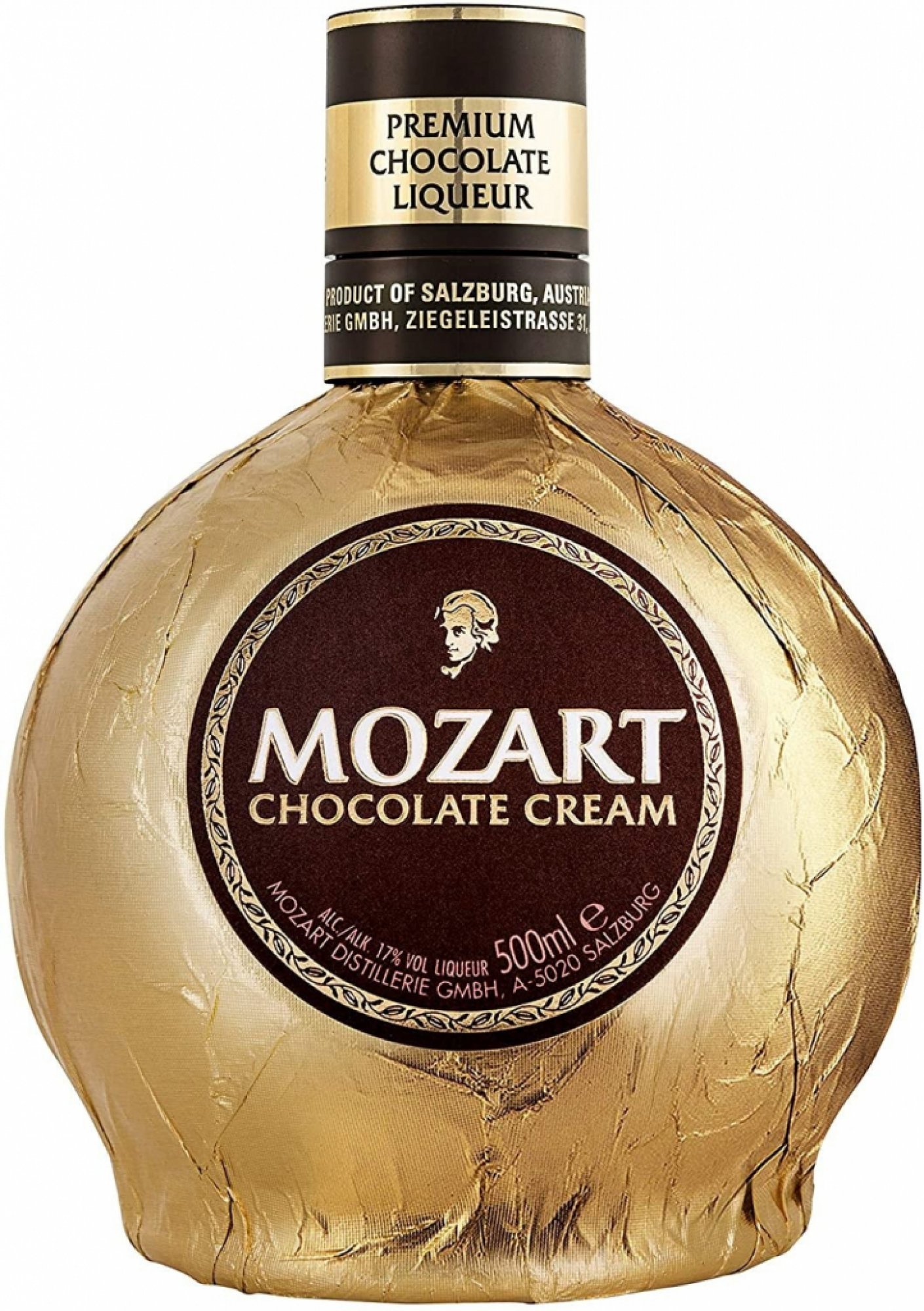Mozart Gold Chocolate Cream 17% 0,5 l (čistá fľaša)