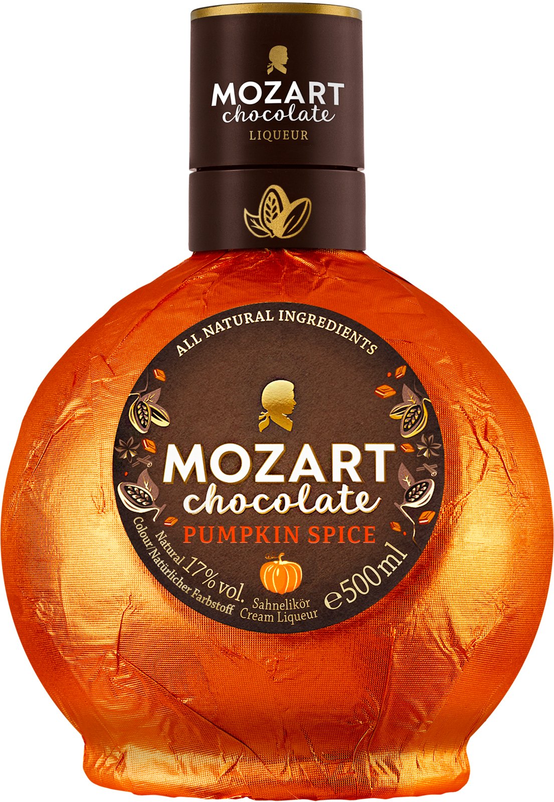 Mozart Pumpkin Spice 17% 0,5 l (čistá fľaša)