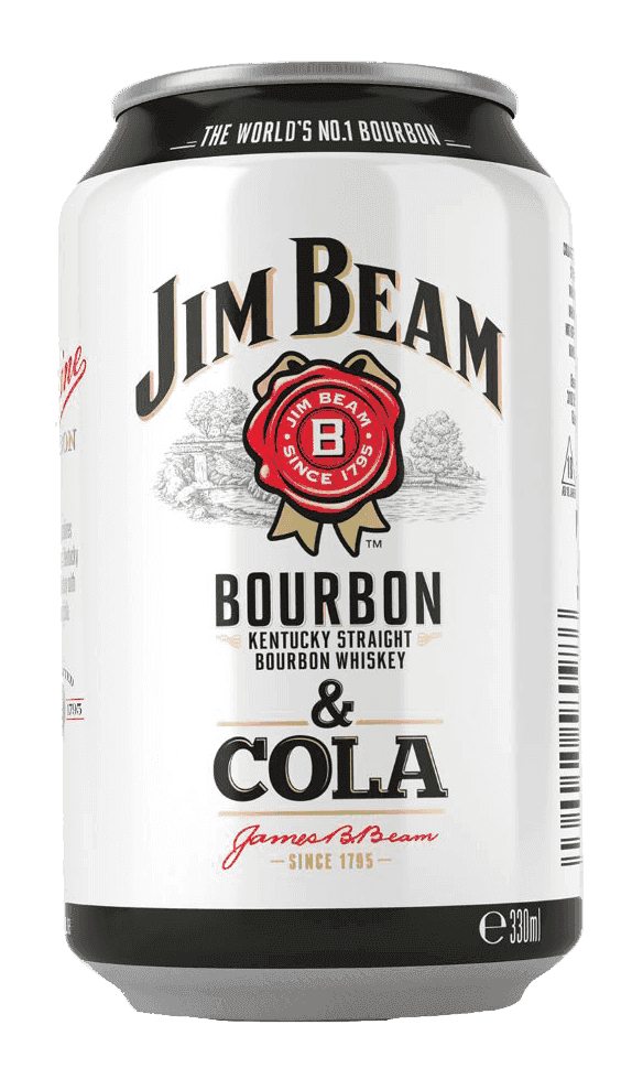 Jim Beam & Cola 0,33l 4.5% Plech x6