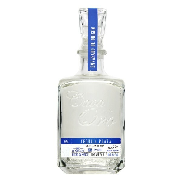 Cava de Oro Plata Tequila 100% Agave 40% 0,7 l (čistá fľaša)