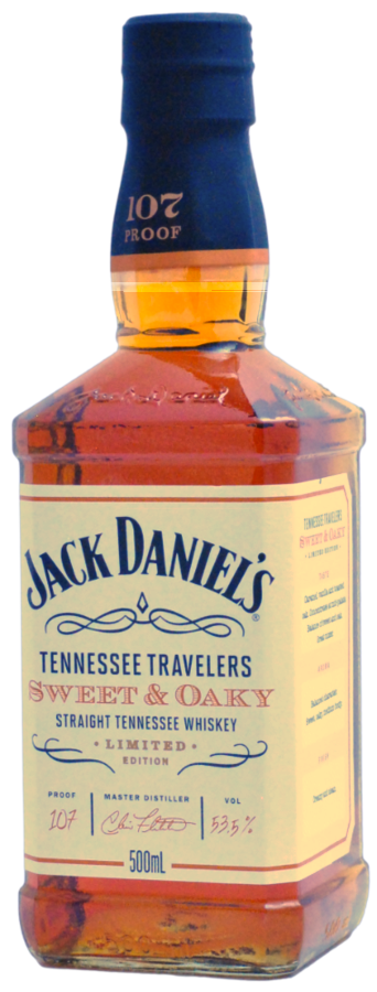 Jack Daniel's Tennessee Travelers Sweet & Oaky 53,5% 0,5 l (čistá fľaša)