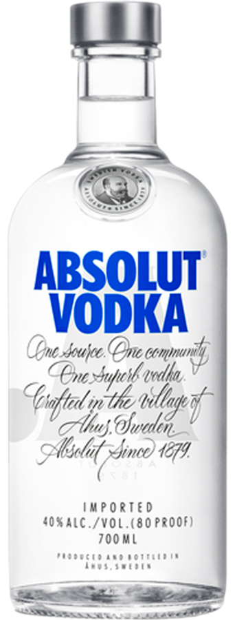 Absolut Vodka 40% 0,7 l (čistá fľaša)
