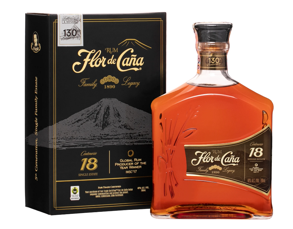 Flor de Caña Flor de Cana Centenario Rum 18y 40% 0,7L