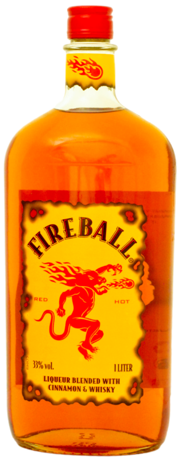 Fireball Cinnamon Liqueur 1 l (čistá fľaša)